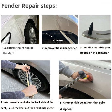 N6 96 in 1 Car Paintless Dent Removal Fender Damage Repair Puller Lifter - LYDARZ
