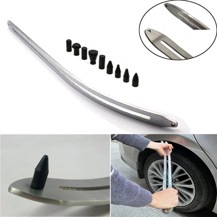 Kit de eliminación de abolladuras sin pintura para coche N8: 10 herramientas en 1 para reparar daños en guardabarros con extractor, elevador, palanca de arco y ganchos.
