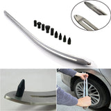 Kit de eliminación de abolladuras sin pintura para coche N8: 10 herramientas en 1 para reparar daños en guardabarros con extractor, elevador, palanca de arco y ganchos.