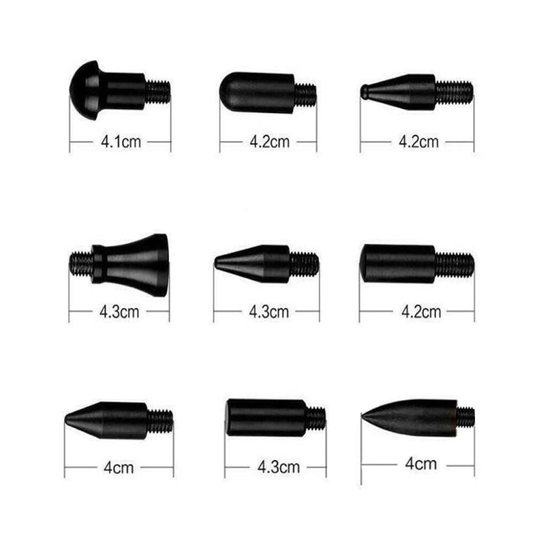 Kit de eliminación de abolladuras sin pintura para coche N8: 10 herramientas en 1 para reparar daños en guardabarros con extractor, elevador, palanca de arco y ganchos.