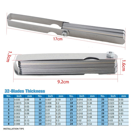 Car Universal Spark Plug Gap Tool with Feeler Gauge for Most 10mm 12mm 14mm 16mm Spark Plugs - LYDARZ