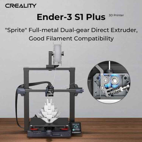 Creality Ender-3 S1 Plus 3D Printer – Full-Metal Dual-Gear, Larger Size