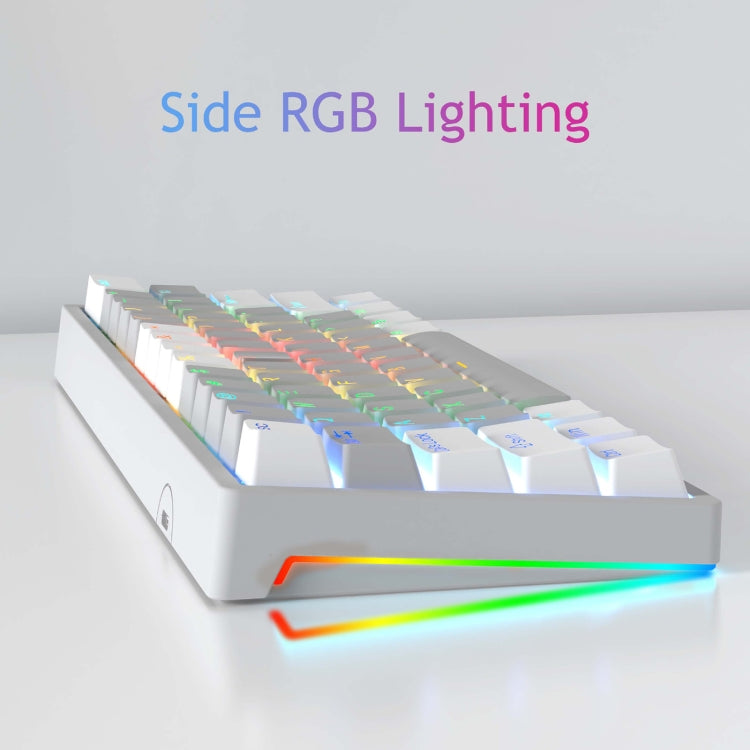 Teclado mecánico AULA F3261 RGB - Tipo C, con cable, 61 teclas intercambiables en caliente e iluminación RGB