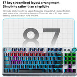 AULA F3001 Backlit 87 Keys Wired/Wireless/Bluetooth Three Model Mechanical Gaming Keyboard