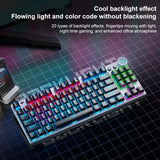 AULA F3001 Backlit 87 Keys Wired/Wireless/Bluetooth Three Model Mechanical Gaming Keyboard