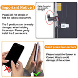 Soft OLED LCD Screen for iPhone X, XS, XS Max, 11 Pro, 11 Pro Max, 12 Pro Max - High-Quality Replacement