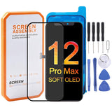 Soft OLED LCD Screen for iPhone X, XS, XS Max, 11 Pro, 11 Pro Max, 12 Pro Max - High-Quality Replacement