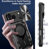 CD Texture Sliding Camshield Magnetic Holder Phone Case