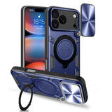 CD Texture Sliding Camshield Magnetic Holder Phone Case