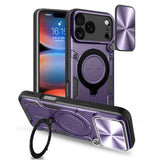 CD Texture Sliding Camshield Magnetic Holder Phone Case