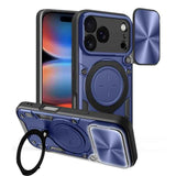 CD Texture Sliding Camshield Magnetic Holder Phone Case