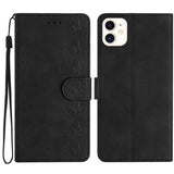 Seven Butterflies Embossed Leather Phone Case