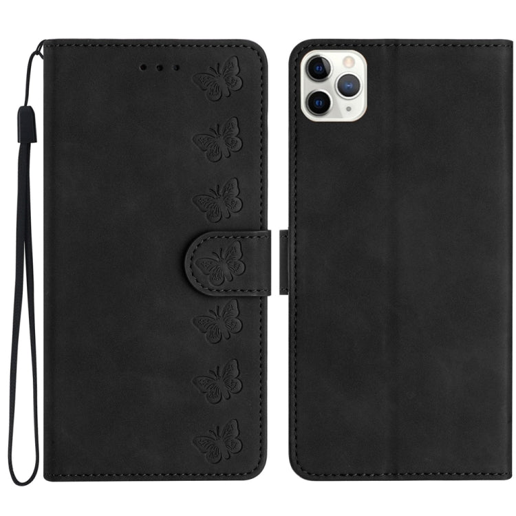 Seven Butterflies Embossed Leather Phone Case