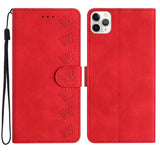 Seven Butterflies Embossed Leather Phone Case