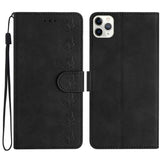 Seven Butterflies Embossed Leather Phone Case