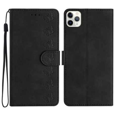 Seven Butterflies Embossed Leather Phone Case