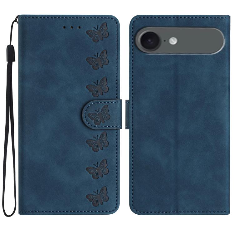 Seven Butterflies Embossed Leather Phone Case
