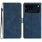 Seven Butterflies Embossed Leather Phone Case