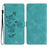 Flower Butterfly Embossing Pattern Leather Phone Case