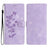 Flower Butterfly Embossing Pattern Leather Phone Case
