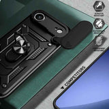 Sliding Camera Cover Design TPU+PC Phone Case