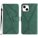 Stitching Embossed Leather Phone Case