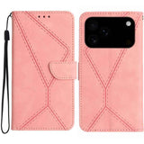 Stitching Embossed Leather Phone Case