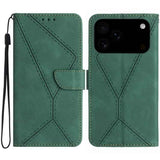 Stitching Embossed Leather Phone Case