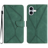 Stitching Embossed Leather Phone Case