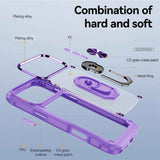 TPU + PC Lens Protection Phone Case with Ring Holder