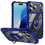 TPU + PC Lens Protection Phone Case with Ring Holder