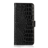Crocodile Top Layer Cowhide Leather Phone Case