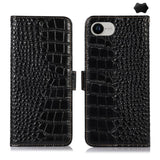 Crocodile Top Layer Cowhide Leather Phone Case