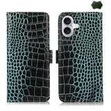 Crocodile Top Layer Cowhide Leather Phone Case