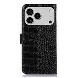 Crocodile Top Layer Cowhide Leather Phone Case