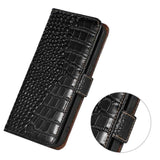 Crocodile Top Layer Cowhide Leather Phone Case