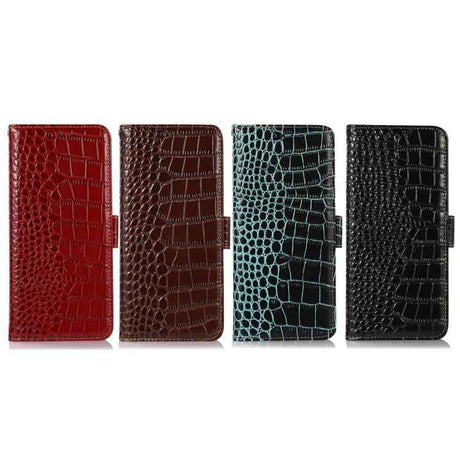 Crocodile Top Layer Cowhide Leather Phone Case