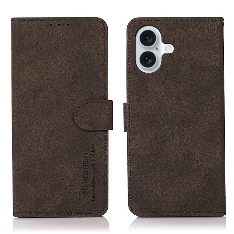 KHAZNEH Matte Texture Leather Phone Case