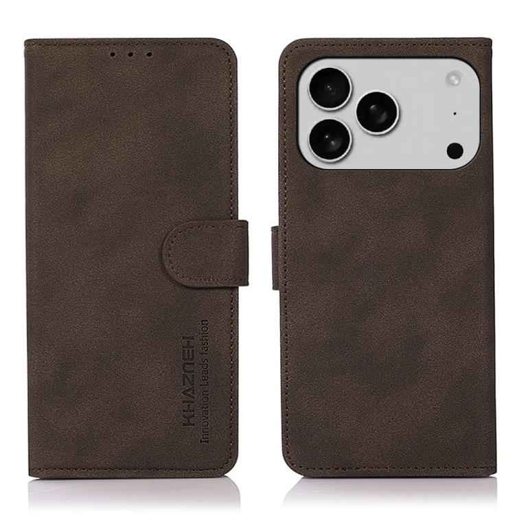 KHAZNEH Matte Texture Leather Phone Case
