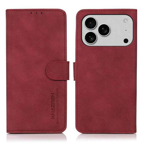 KHAZNEH Matte Texture Leather Phone Case