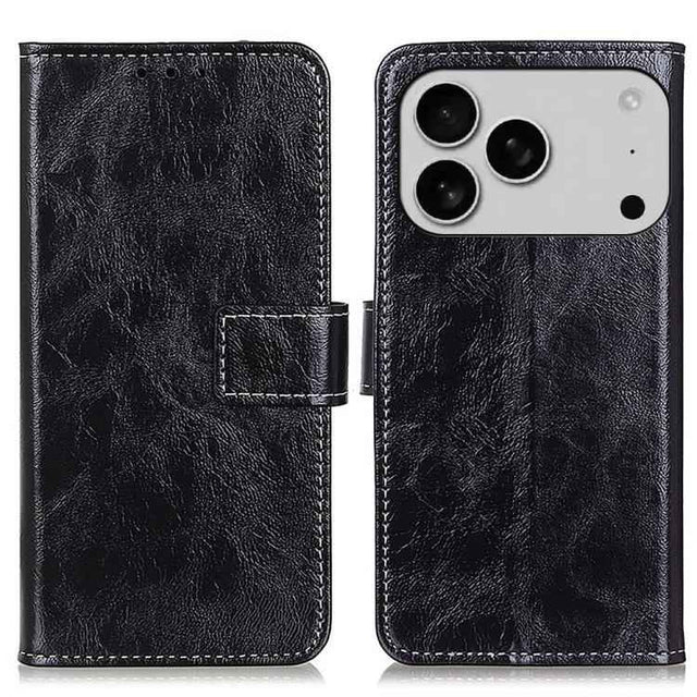 Retro Crazy Horse Texture Horizontal Flip Leather Phone Case
