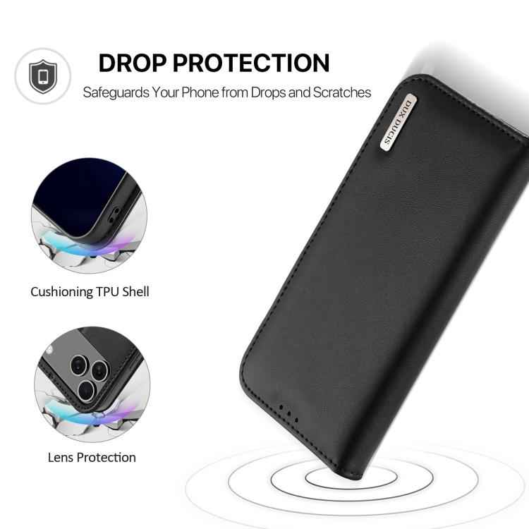 DUX DUCIS Hivo Series Cowhide + PU + TPU Flip Phone Case