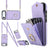 Rhombic Texture Card Bag Phone Case with Long Lanyard