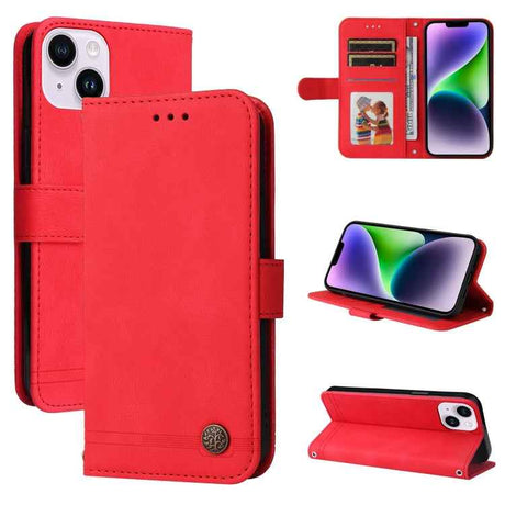 Skin Feel Life Tree Leather Phone Case
