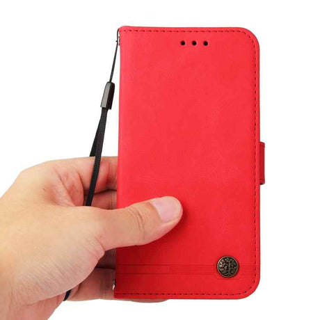 Skin Feel Life Tree Leather Phone Case