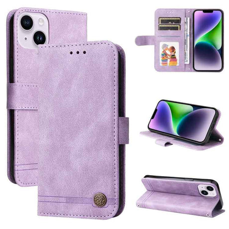 Skin Feel Life Tree Leather Phone Case