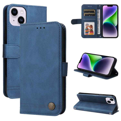 Skin Feel Life Tree Leather Phone Case