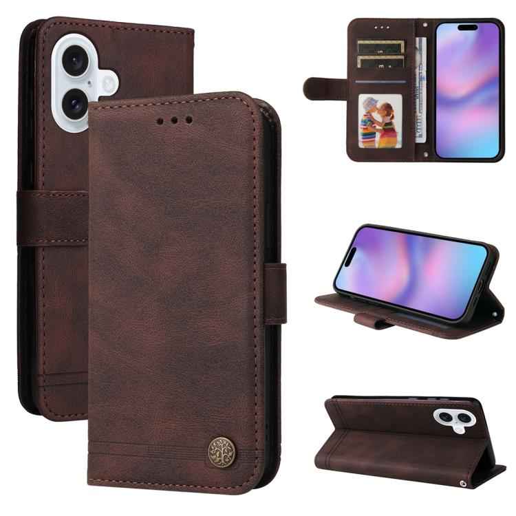 Skin Feel Life Tree Leather Phone Case