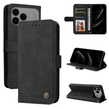 Skin Feel Life Tree Leather Phone Case