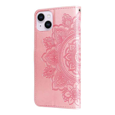 Seven-petal Flowers Embossing Leather Phone Case